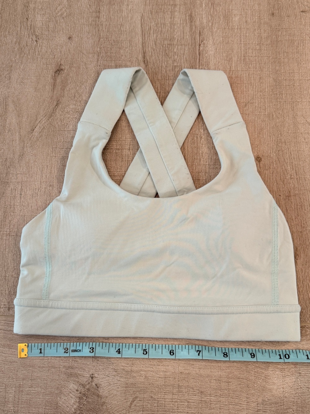 LULULEMON size 2 mint color sports bra with Crisscross Support